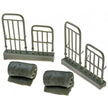 Army bed and mattress Set of 2 pcs. material - resin, photo-etched. Scale 1:35 DAN Models DM 35249