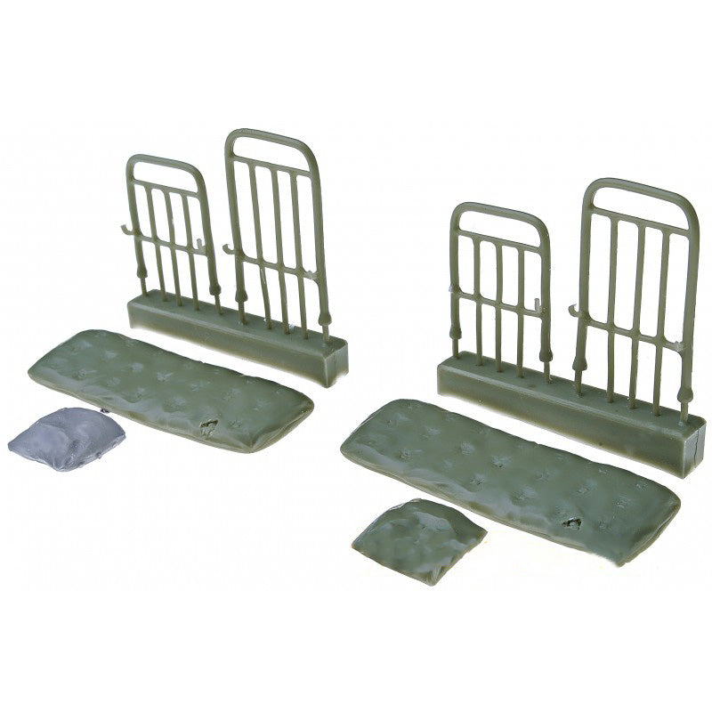 Army bed and mattress with pillow Set of 2 pcs. material - resin, photo-etched. Scale 1:35 DAN Models DM 35250