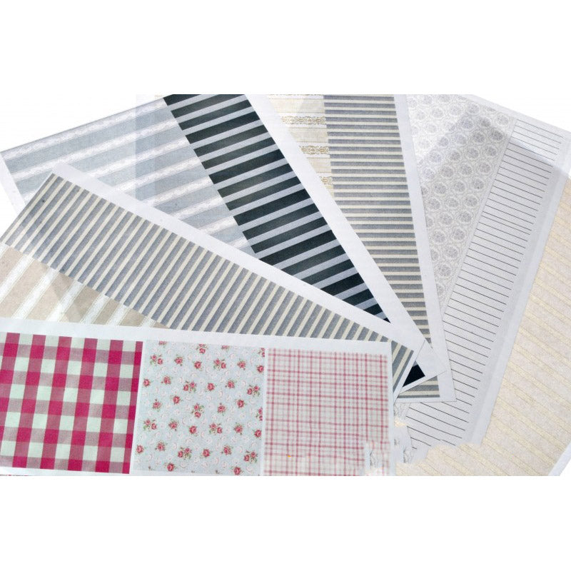 Material for dioramas - wallpaper (paper) five types of wallpaper and tablecloths. part 3 Scale 1:35 DAN Models DM 35266