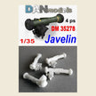 ATGM Javelin with sight unit. Javelin. Set 4 pcs. Resin 3D Scale 1:35 DAN Models DM 35278
