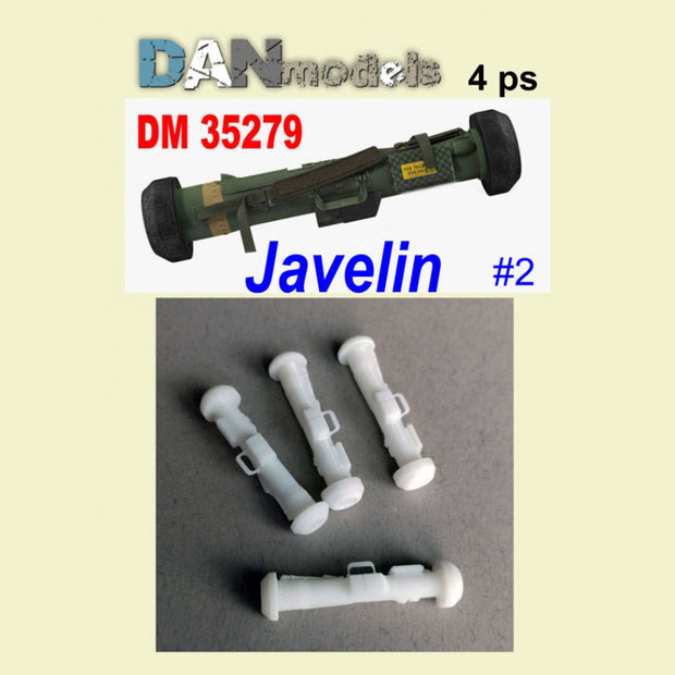ATGM Javelin. Javelin. Set 4 pcs. Resin 3D Scale 1:35 DAN Models DM 35279