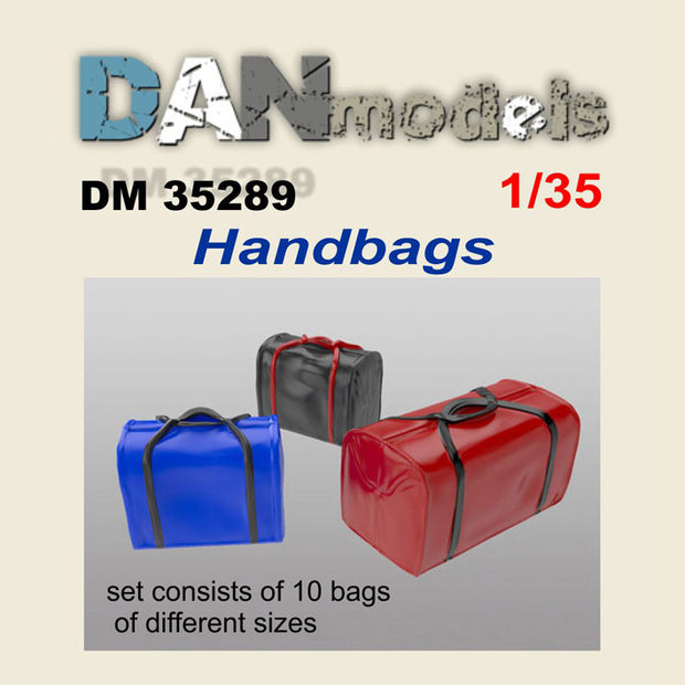 Assortment of bags. 10 pieces. Scale 1:35 DAN Models DM 35289