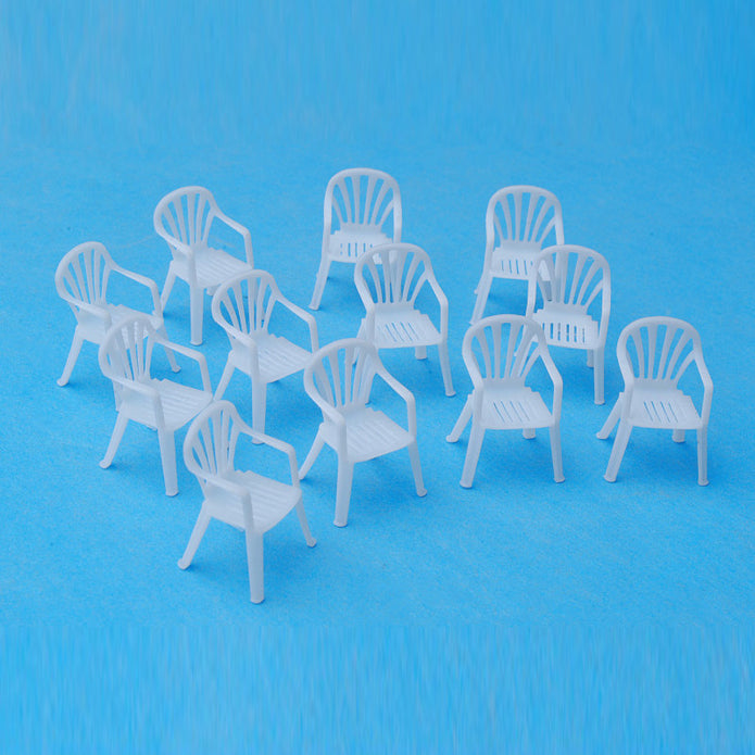 Material for dioramas. plastic chairs. Set 12 pcs. resin . 3D printing Scale 1:35 DAN Models DM 35298
