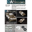 Sandbags for the BTR-80 - 15 bags, personal belongings of the crew of the BTR-80 for feed material - resin, spare tire-rubber Scale 1:35 DAN Models DM 35303