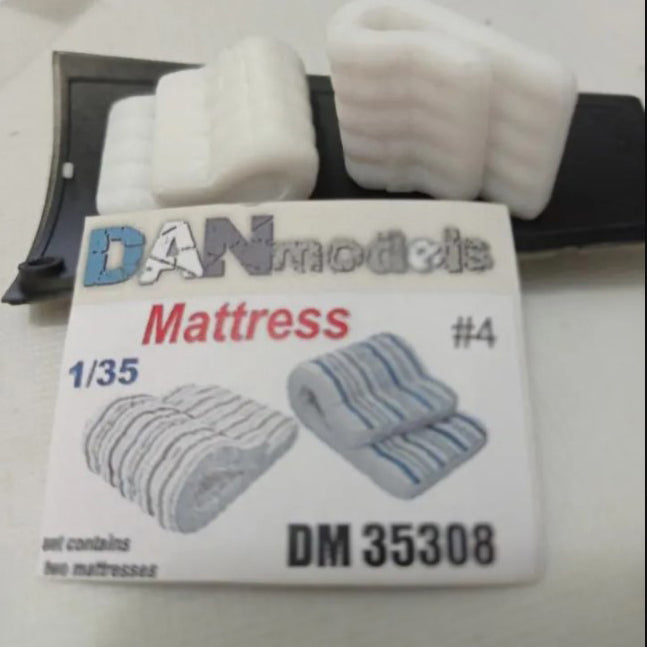 Material for dioramas. The mattresses are folded. Set #4. The set includes 2 mattresses. Resin 3D Scale 1:35 DAN Models DM 35308