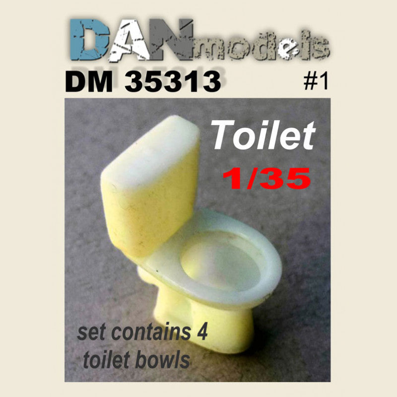 Material for dioramas. toilet. set number 1. 4 things Scale 1:35 DAN Models DM 35313