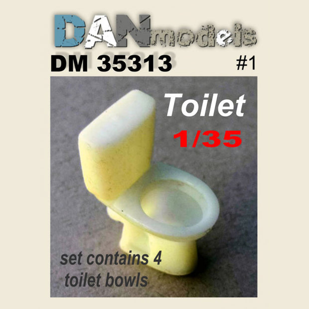 Material for dioramas. toilet. set number 1. 4 things Scale 1:35 DAN Models DM 35313