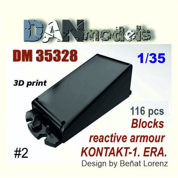 Blocks reactive armor KONTAKT-1 ERA 116pcs Scale 1:35 DAN Models DM 35328