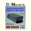 Blocks reactive armor KONTAKT-1 ERA 264 pcs Scale 1:35 DAN Models DM 35329