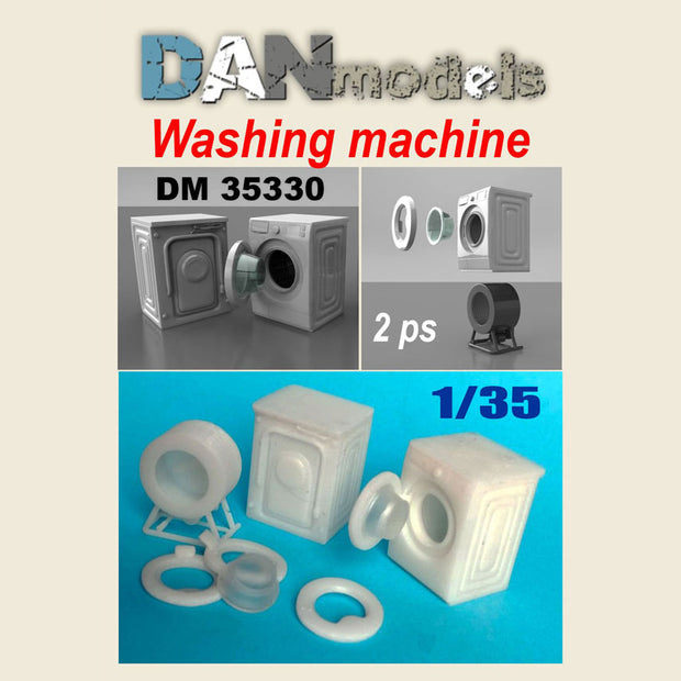 Material for dioramas. Washing machine. Set 2 pcs. 3D printing Scale 1:35 DAN Models DM 35330