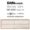 Barbed wire scale 1:35 length 1660 mm set 1 Scale 1:35 DAN Models DM 35501