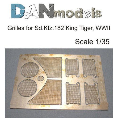 Grilles Lattice for the King Tiger, WW II Scale 1:35 DAN Models DM 35519
