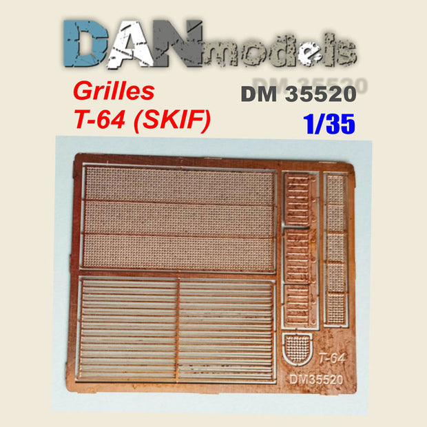 Over-engine grilles on T-64 (SKIF) Scale 1:35 DAN Models DM 35520