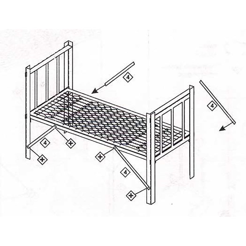 Army bed. In a set of 2 pcs. Scale 1:35 DAN Models DM 35529