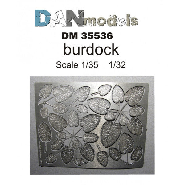 Burdock Leaves Photoetched Scale 1:35, 1:32 DAN Models DM 35536