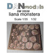 Photo-Etched Liana Monstera Scale 1:35, 1:32 DAN Models DM 35538