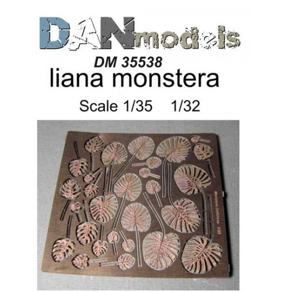 Photo-Etched Liana Monstera Scale 1:35, 1:32 DAN Models DM 35538