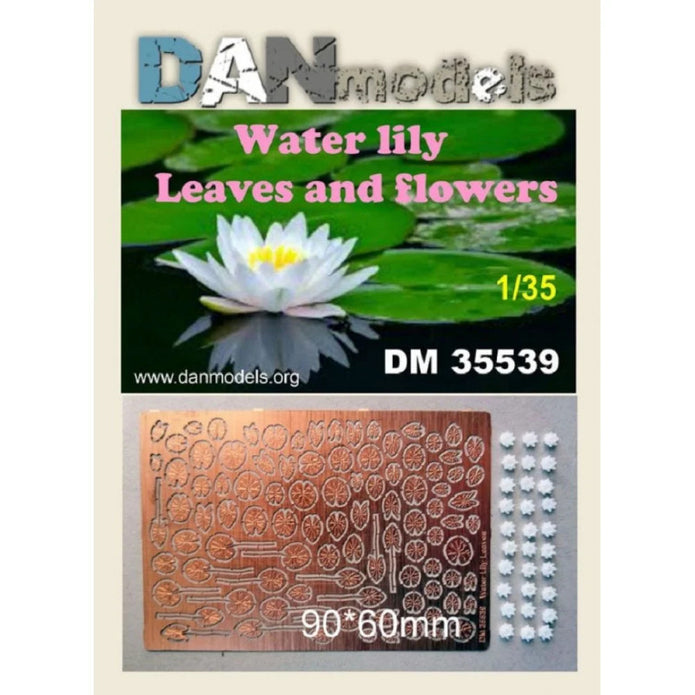 Water lily Leaves and flowers Photo-Etched and Resin Scale 1:35 DAN Models DM 35539