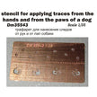 Stencil for applying marks from the hands and paws of a dog Scale 1:35 DAN Models DM 35543