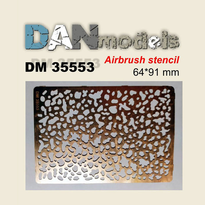 Stencil. Stains #3. 64*91mm Scale 1:35 DAN Models DM 35553
