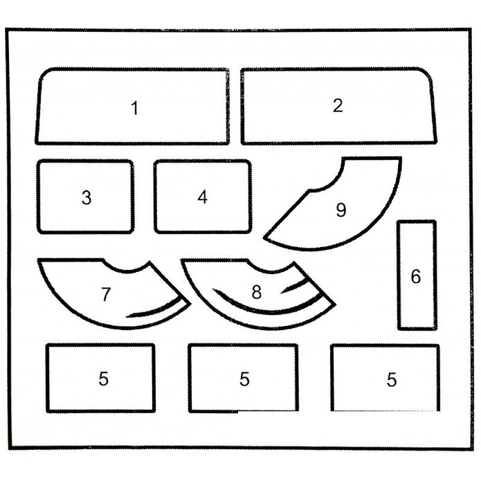 Painting Masks for Hammer model (for Zvezda 3662,3575,3576) + Akhobby rear-view mirrors Scale 1:35 DAN Models DM 35804A