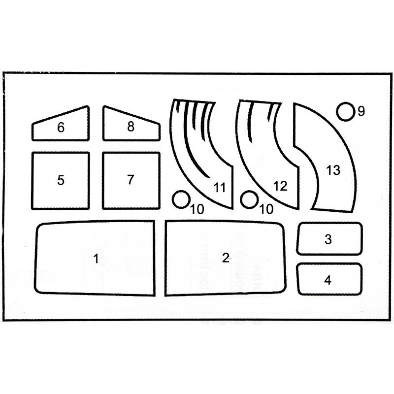 Painting Masks for Kamaz model (for ICM 35001) + rear-view mirrors АKhobby Scale 1:35 DAN Models DM 35805