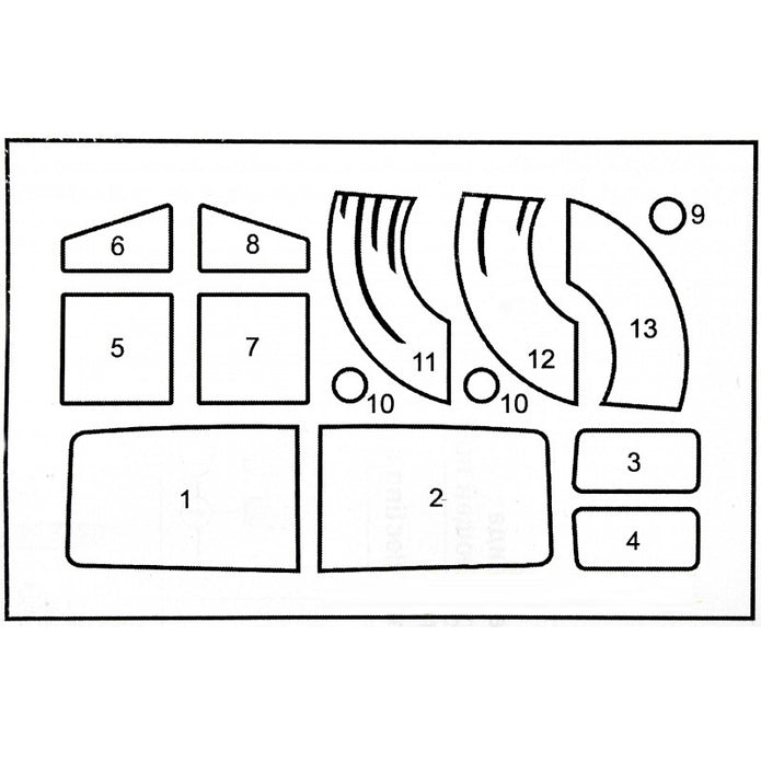 Painting Masks for Kamaz model (for ICM 35001) + rear-view mirrors АKhobby Scale 1:35 DAN Models DM 35805
