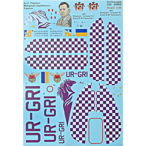 An-2. Ukraine. Aerobatics Federation of Ukraine. Scale 1:48 DAN Models DM 48008