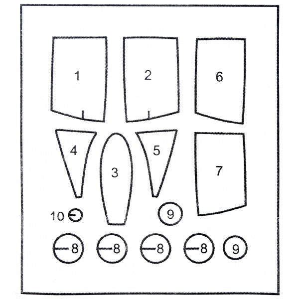 Painting Masks for MiG-25 aircraft model RBT, RB (for ICM 1/48) Scale 1:48 DAN Models DM 48116