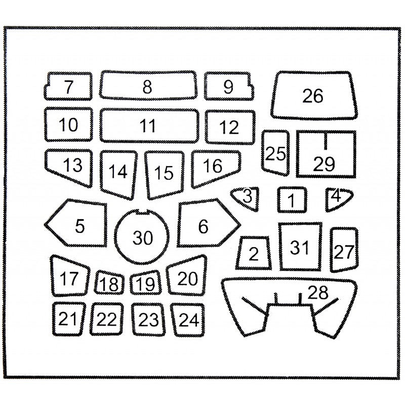 Painting Masks for aircraft model JU 87 G-2 / JU-87 D-5 (for Italeri 2722, 2709 - 1/48) Scale 1:48 DAN Models DM 48117