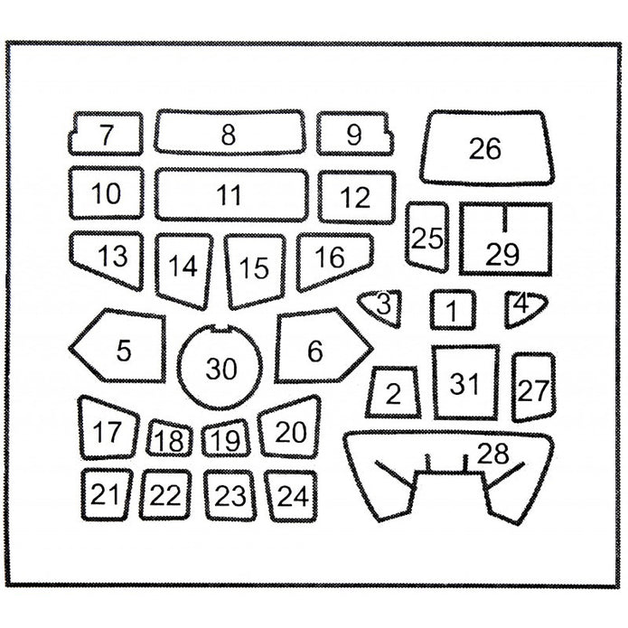 Painting Masks for aircraft model JU 87 G-2 / JU-87 D-5 (for Italeri 2722, 2709 - 1/48) Scale 1:48 DAN Models DM 48117