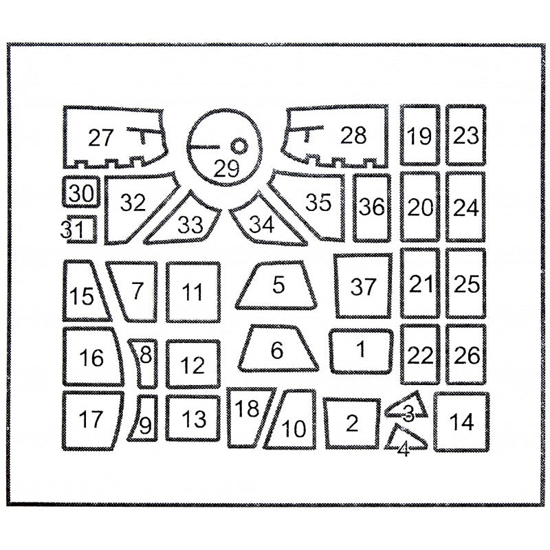 Painting Masks for aircraft model JU 87 B-2 / JU-87 B-2/R-2 (for Italeri 2690, 2769 - 1/48) Scale 1:48 DAN Models DM 48118