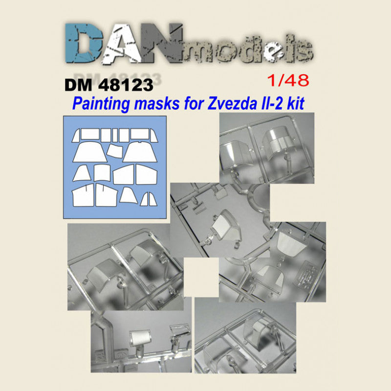 Painting Masks for IL-2 model (for Zvezda 4809) Scale 1:48 DAN Models DM 48123