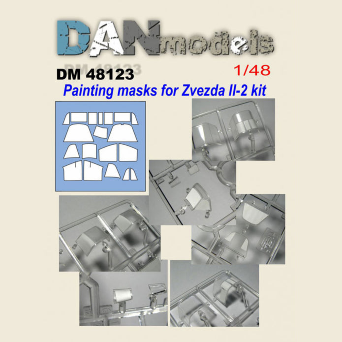 Painting Masks for IL-2 model (for Zvezda 4809) Scale 1:48 DAN Models DM 48123