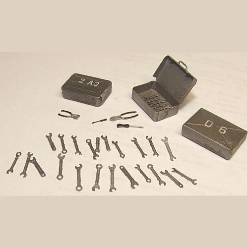 Set of tools. Tool boxes Scale 1:48 DAN Models DM 48509