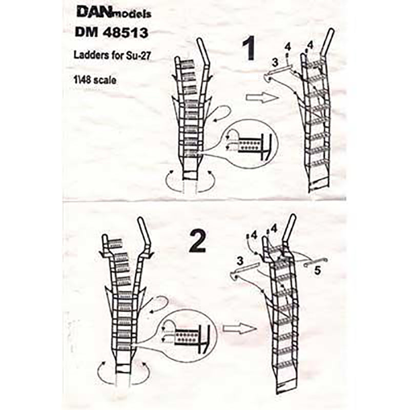 Pilot's ladder. Su-27 Scale 1:48 DAN Models DM 48513