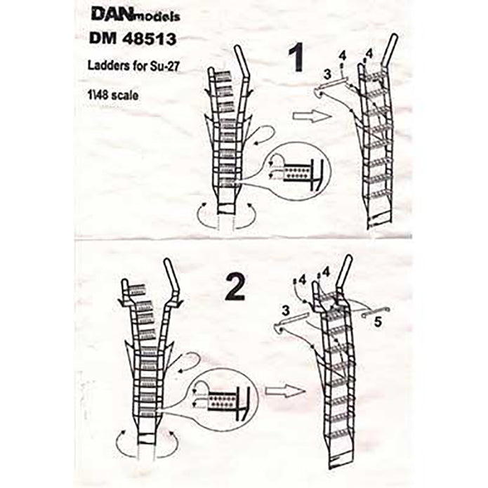 Pilot's ladder. Su-27 Scale 1:48 DAN Models DM 48513
