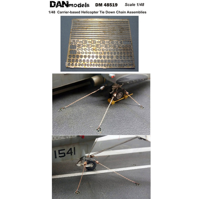 Aircraft mooring chains and equipment Scale 1:48 DAN Models DM 48519