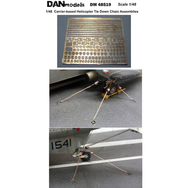 Aircraft mooring chains and equipment Scale 1:48 DAN Models DM 48519