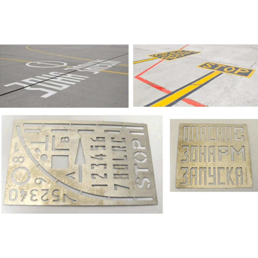 Stencil for marking on the airfield concrete Scale 1:48 DAN Models DM 48531