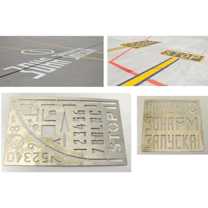 Stencil for marking on the airfield concrete Scale 1:48 DAN Models DM 48531