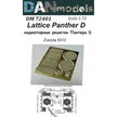 Engine grilles Panther D (for Zvezda 5010) Scale 1:72 DAN Models DM 72401