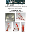 Aviation technical ladder No. 3 for 7 steps. Height 48 mm Scale 1:72 DAN Models DM 72511