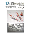 Ladders for pilots Su-27UB, Su-30. technical stepladder. Scale 1:72 DAN Models DM 72513