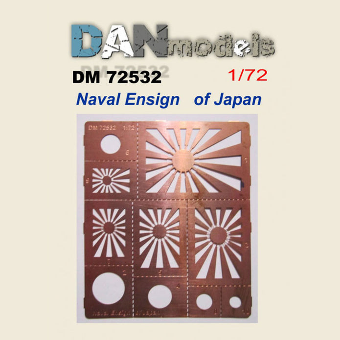Stencil Japanese flag NAVAL Scale 1:72 DAN Models DM 72532