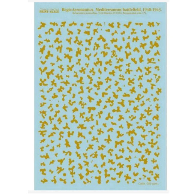 Print Scale 002-camo Decal 1:72 Regia Aeronautica. Mediterranean battlefield, 1940-1943