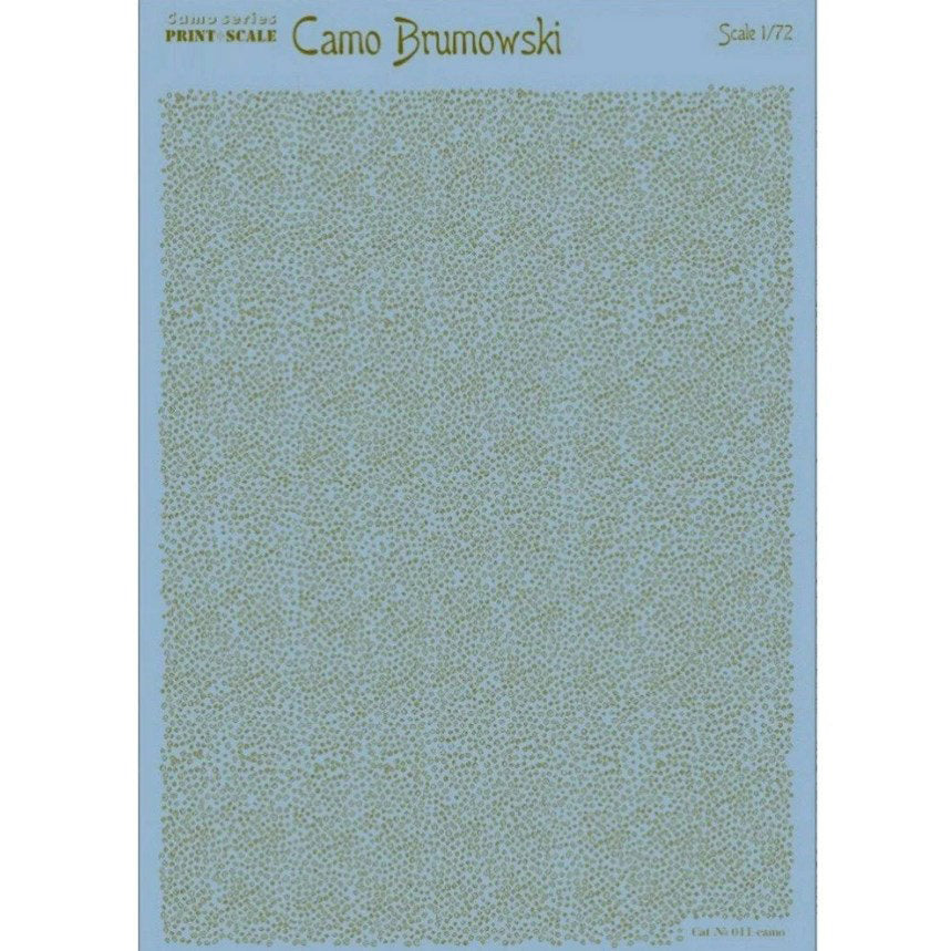 Print Scale 011-camo Decal Camo Brumowski Scale 1:72 for Aircraft Plastic model kit