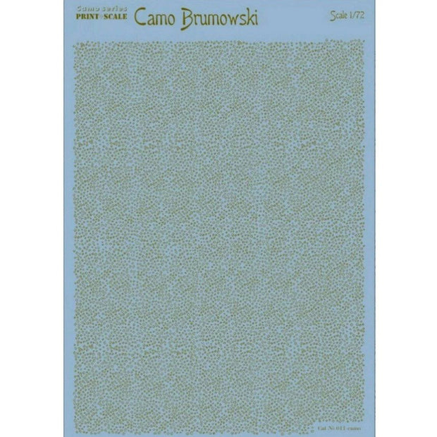 Print Scale 011-camo Decal Camo Brumowski Scale 1:72 for Aircraft Plastic model kit