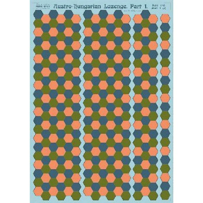 Print Scale 013-camo Decal Austro-Hungarian Lozenge Part 1 Scale 1:48 for Aircraft Plastic model kit