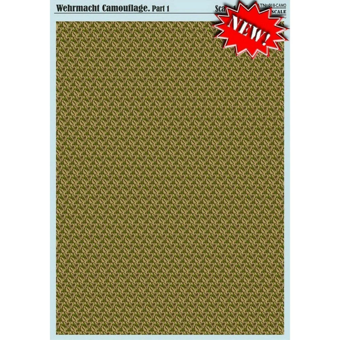 Print Scale 018-camo Decal Wehrmacht Camouflage Part 1 Scale 1:35 for Aircraft Plastic model kit